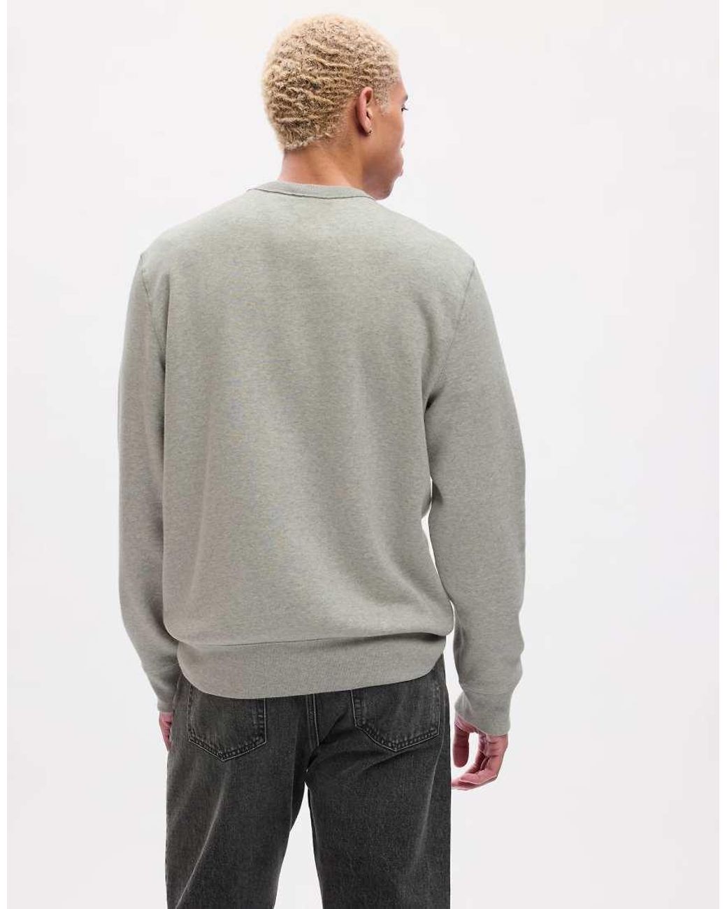 Gap Gray Original Crew Neck Sweatshirt for men