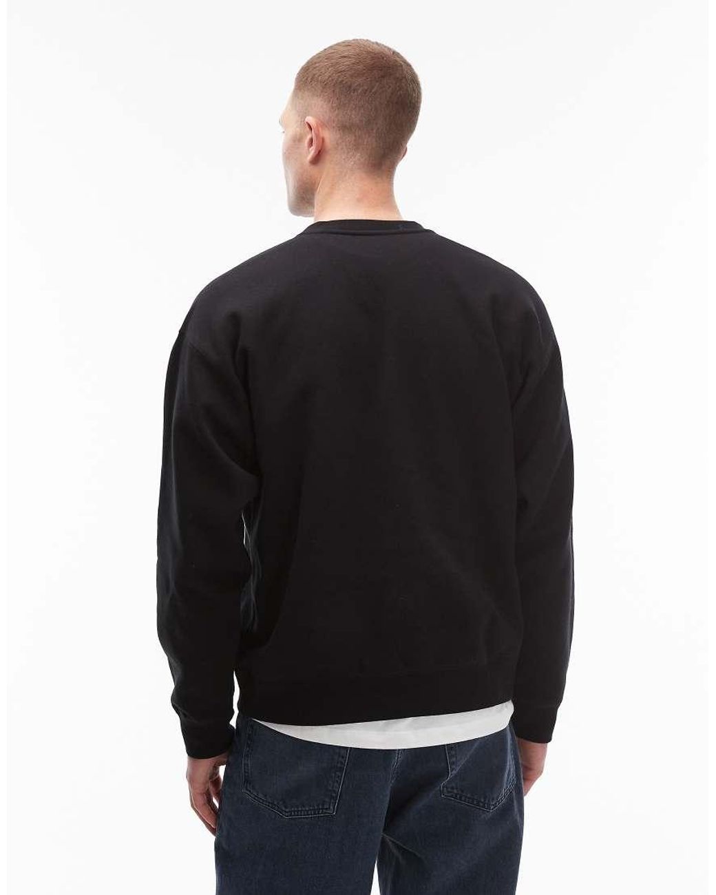 Obey Black Established Works Bold Sweatshirt for men