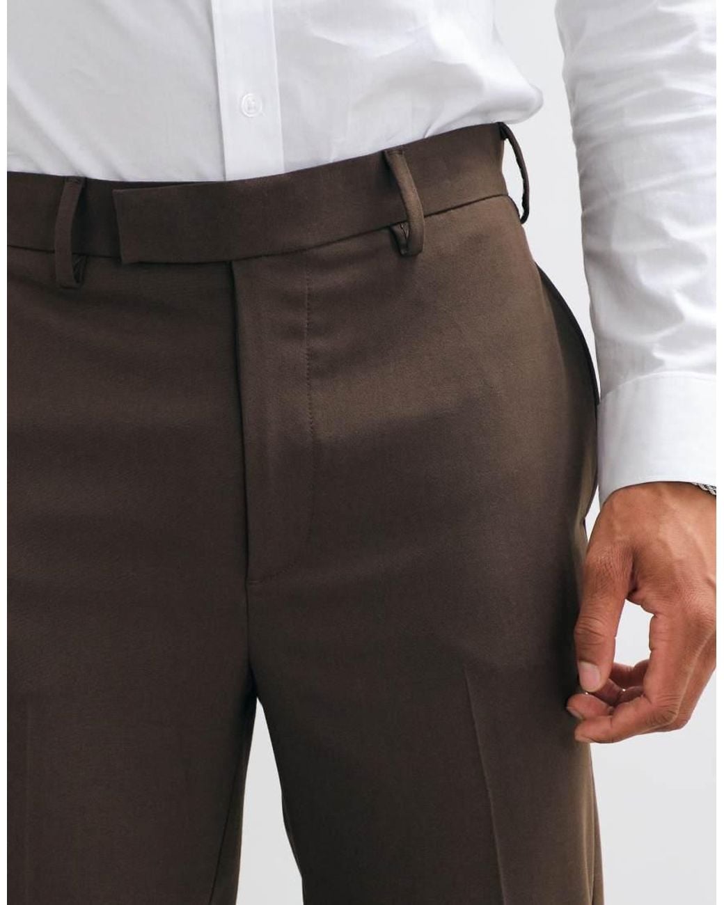 ASOS White Tailored Tapered Trousers for men