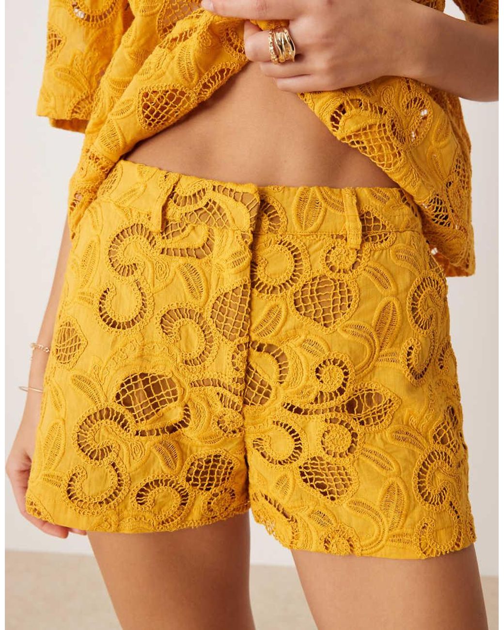 ASOS Yellow Micro Short