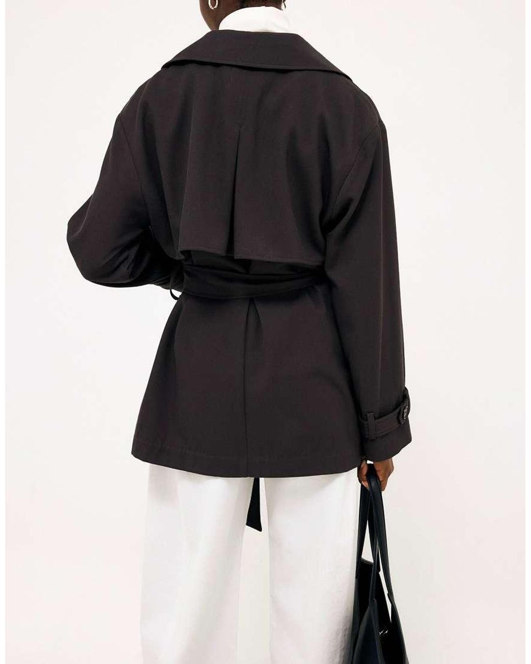 NA-KD Brown Belted Short Trenchcoat