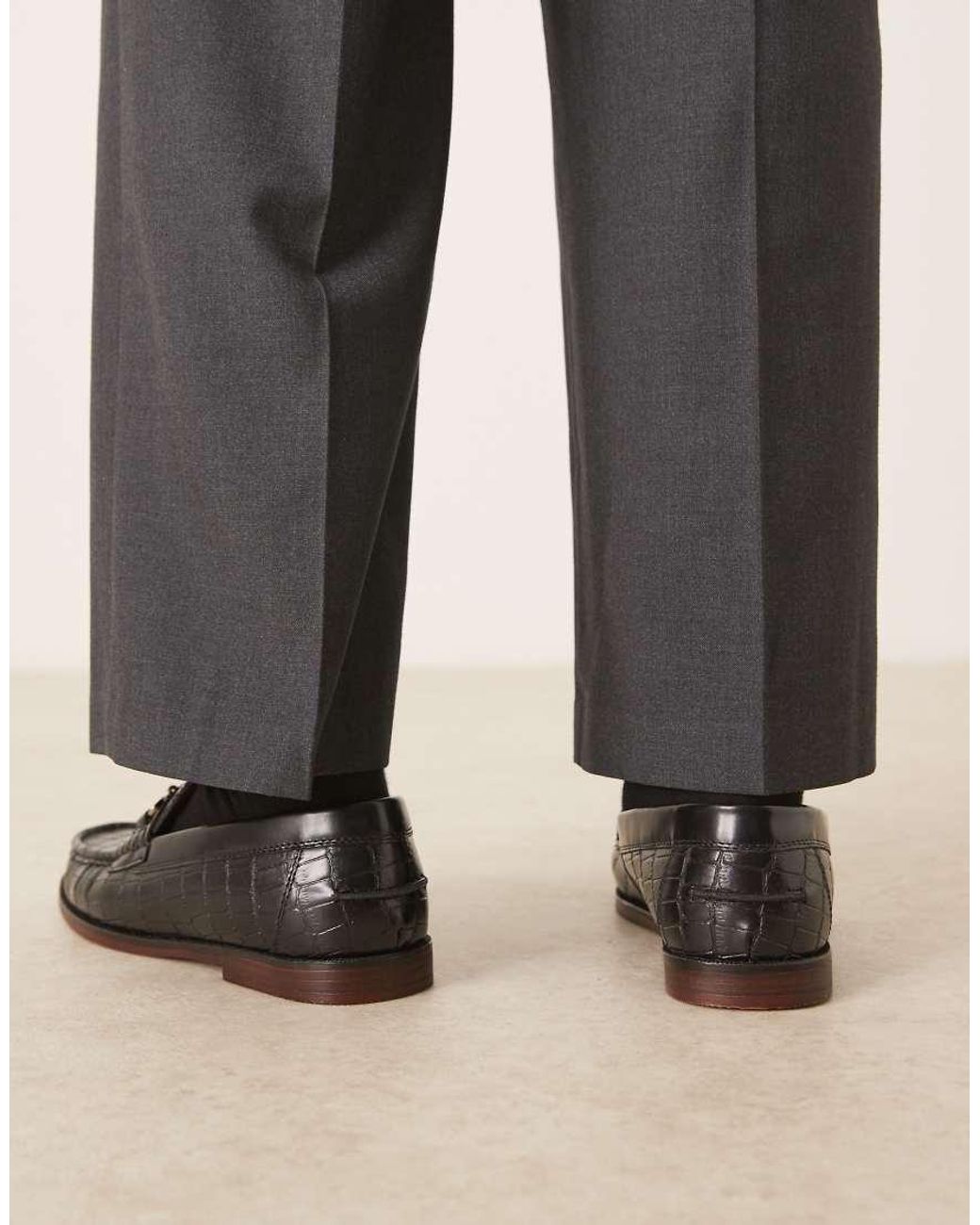 ASOS Black Penny Loafers for men