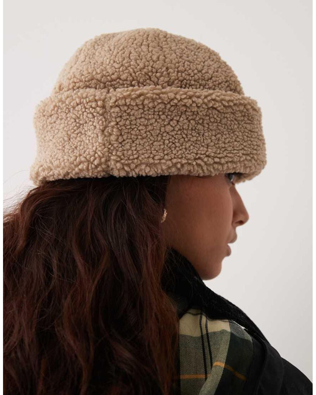 Barbour Black Cathy Logo Gleece Beanie Hat