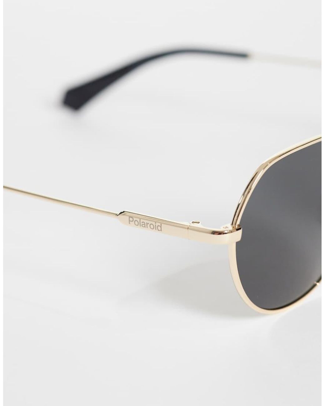 Polaroid Sunglasses Metallic Polaroid Round Sunglasses With Polarized Lenses