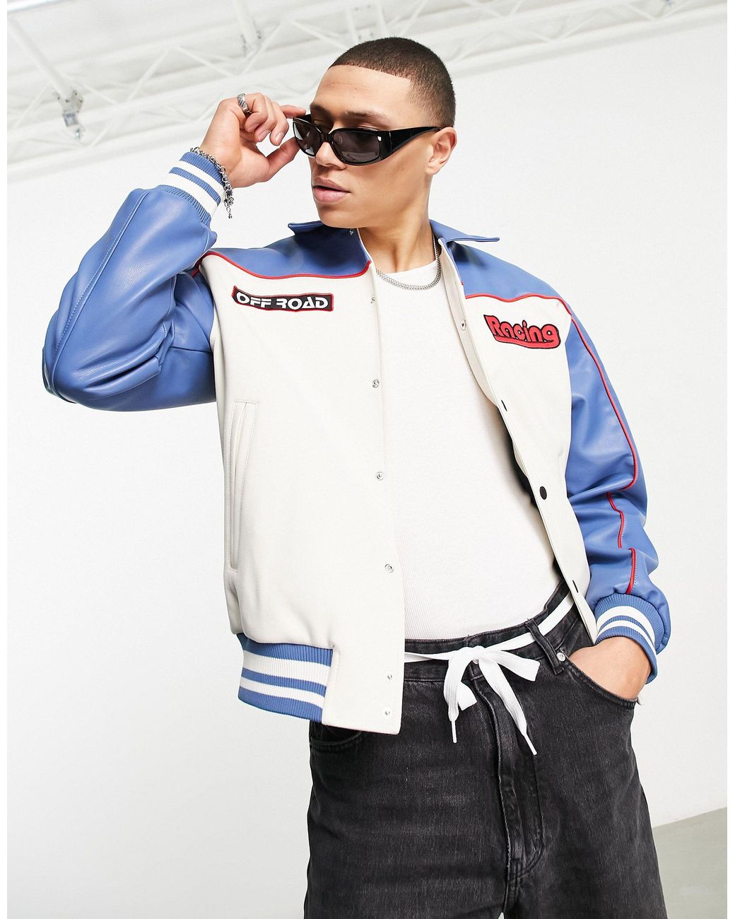 Bershka blue jacket outlet
