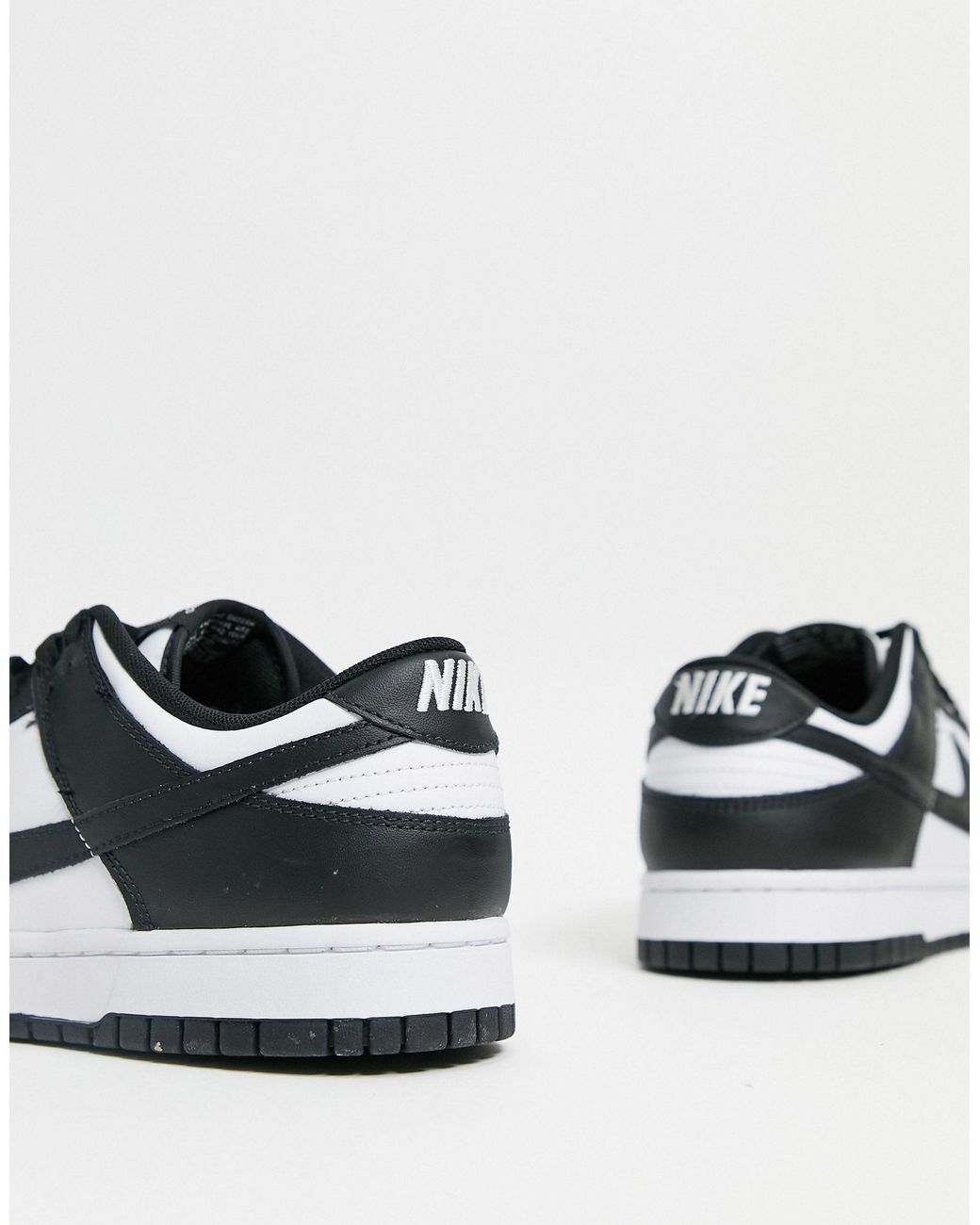 Dunk low - sneakers basse bianche/nere di Nike in Bianco | Lyst