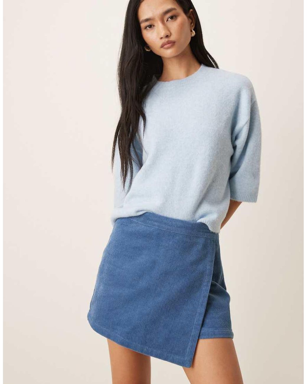 Minigonna Pantalone di Threadbare in Blue