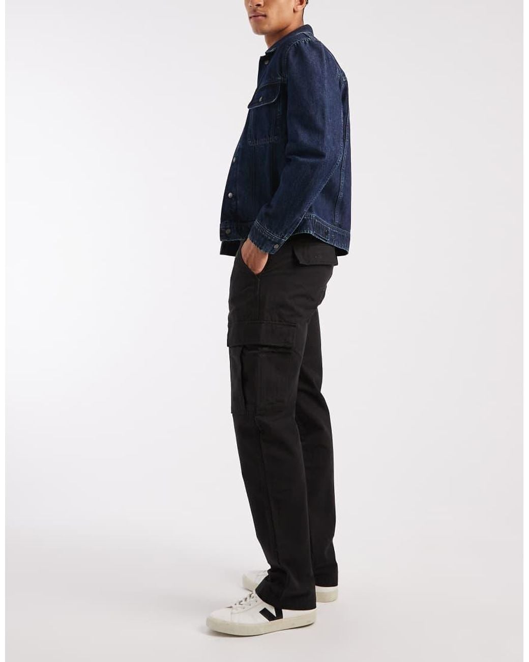 Levi's Black Xx Cargo Straight Trousers for men