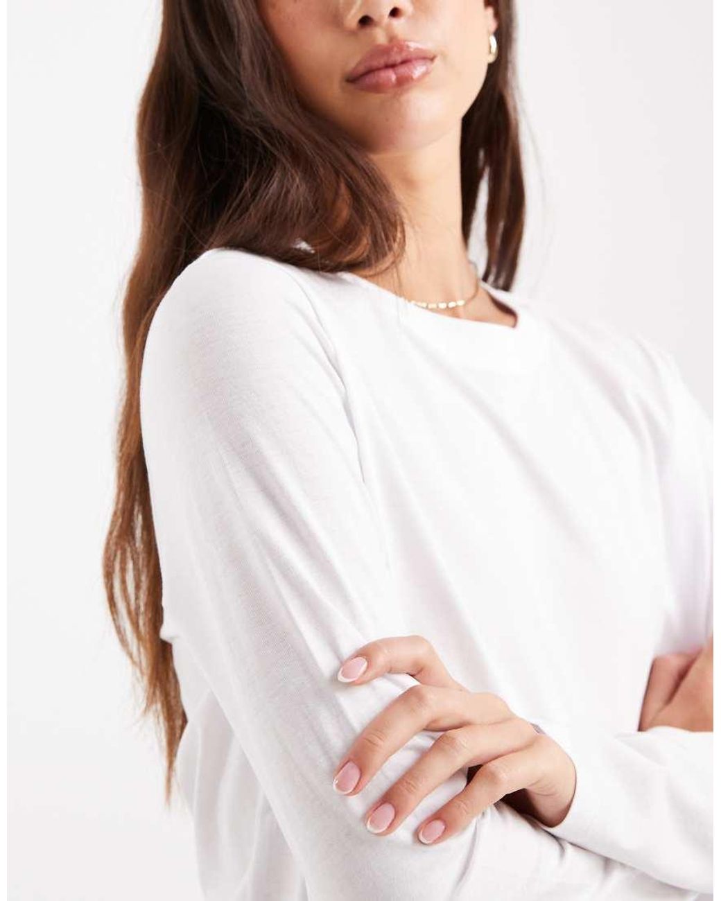 Vero Moda Blue Relaxed Fit Long Sleeve T-shirt