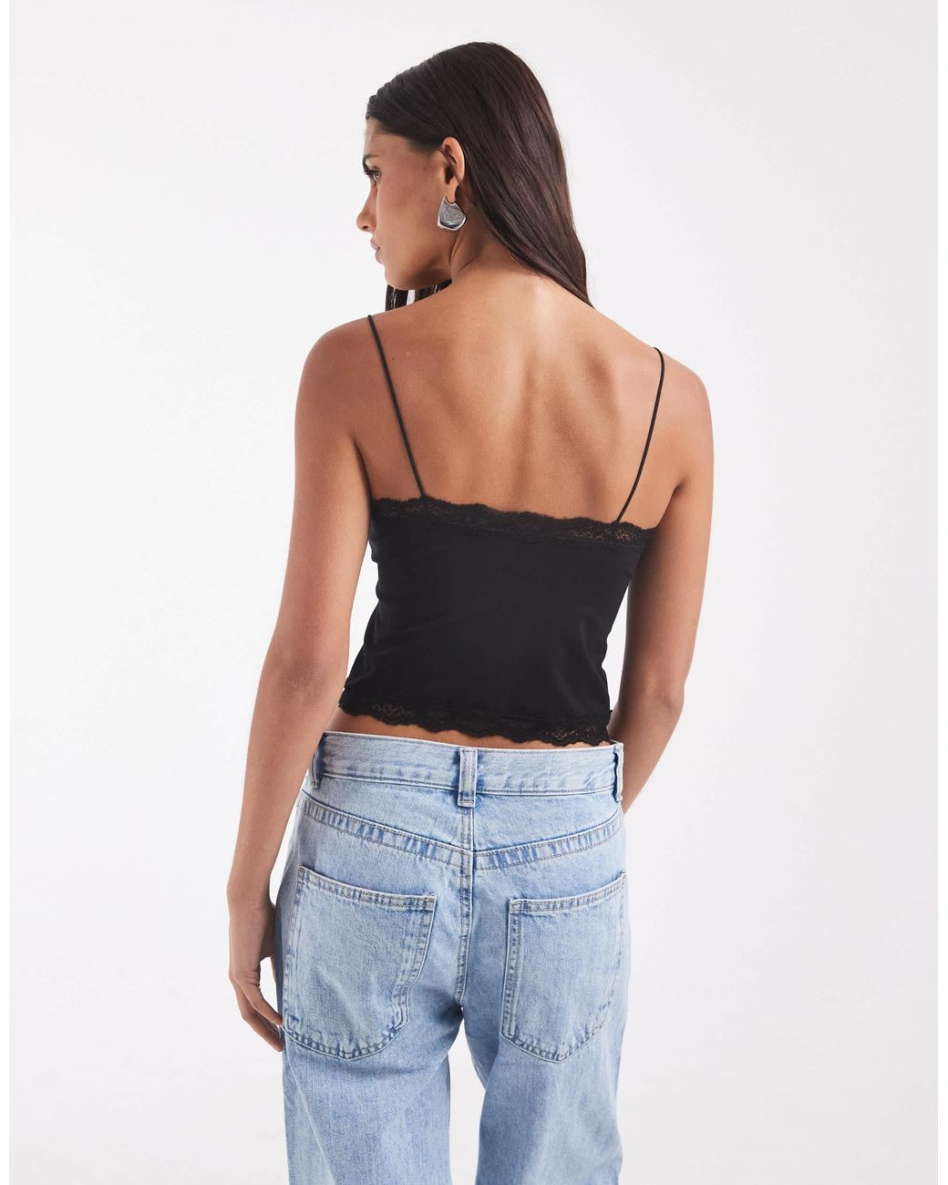 ONLY Black Seamless Lace Cami