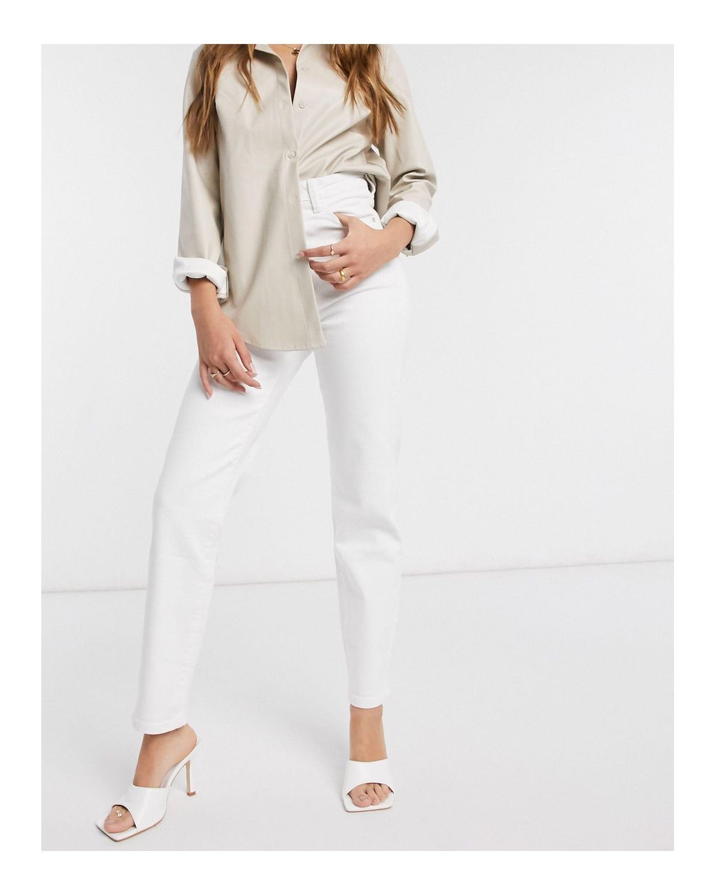 Stradivarius Denim Mom Jean With 