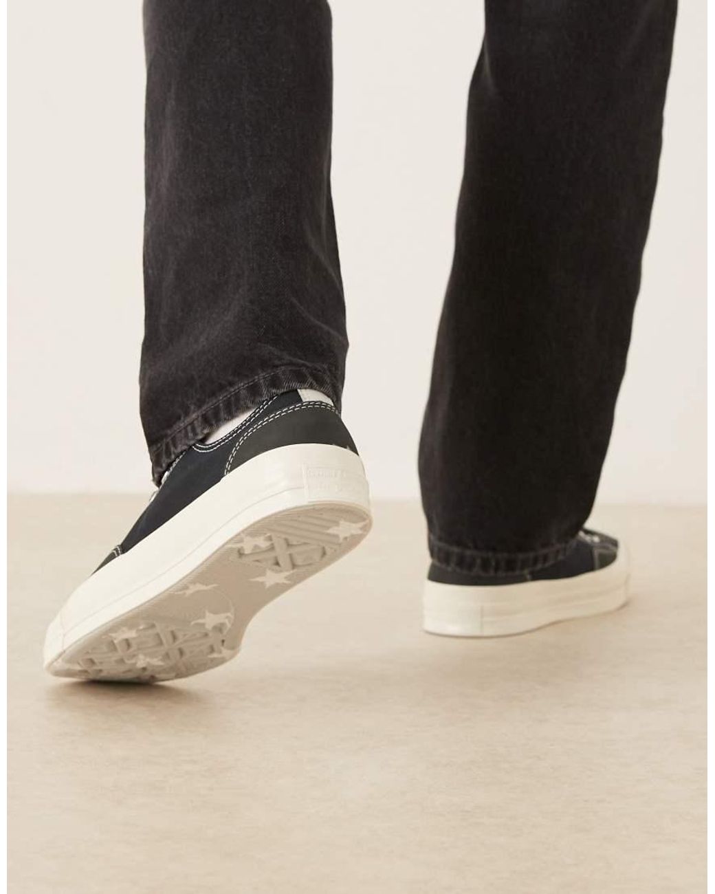 Converse Black Chuck 70 Ox Trainers With Mixed Material for men