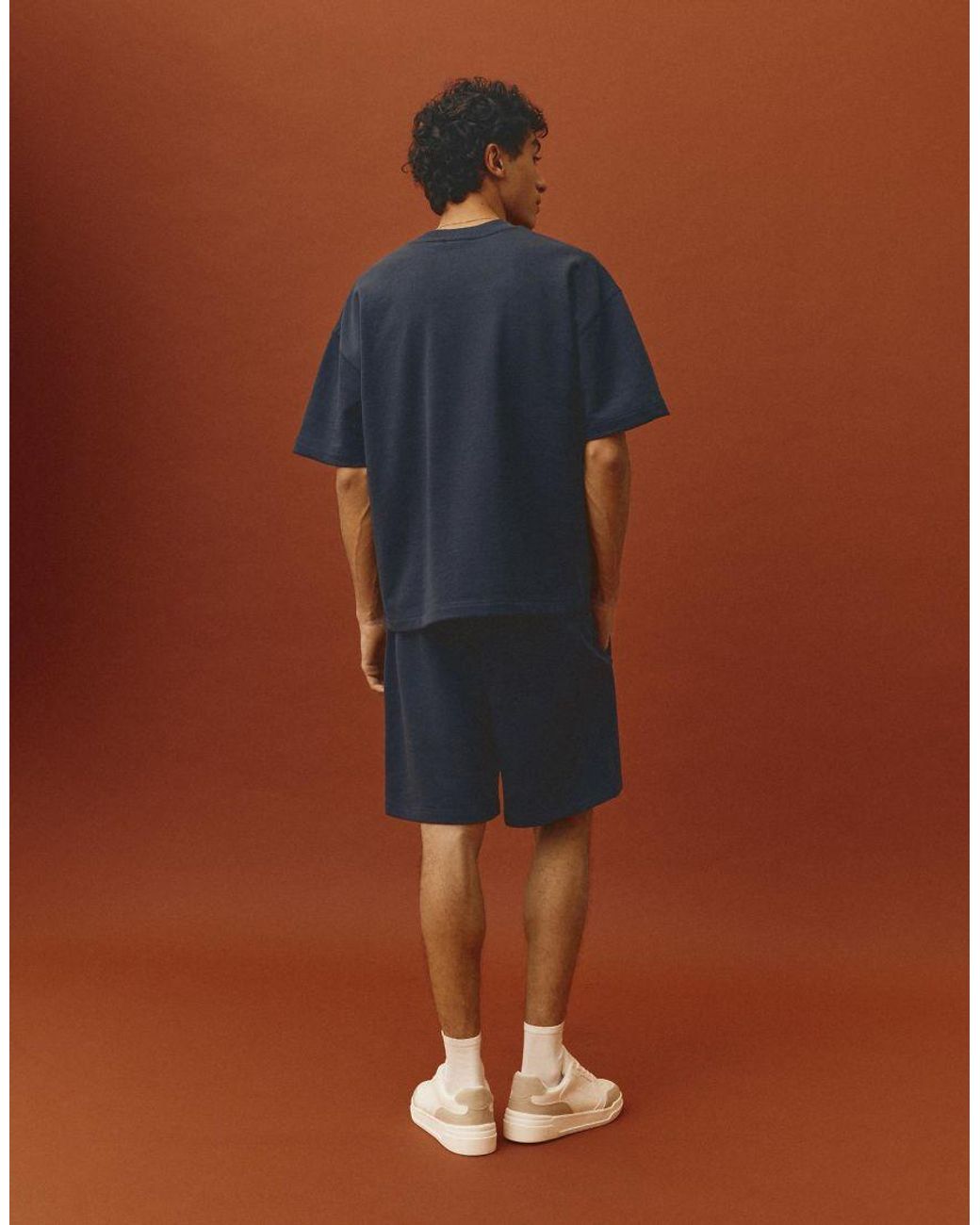 Pull&Bear Brown Short Sleeve Heavyweight T-Shirt for men
