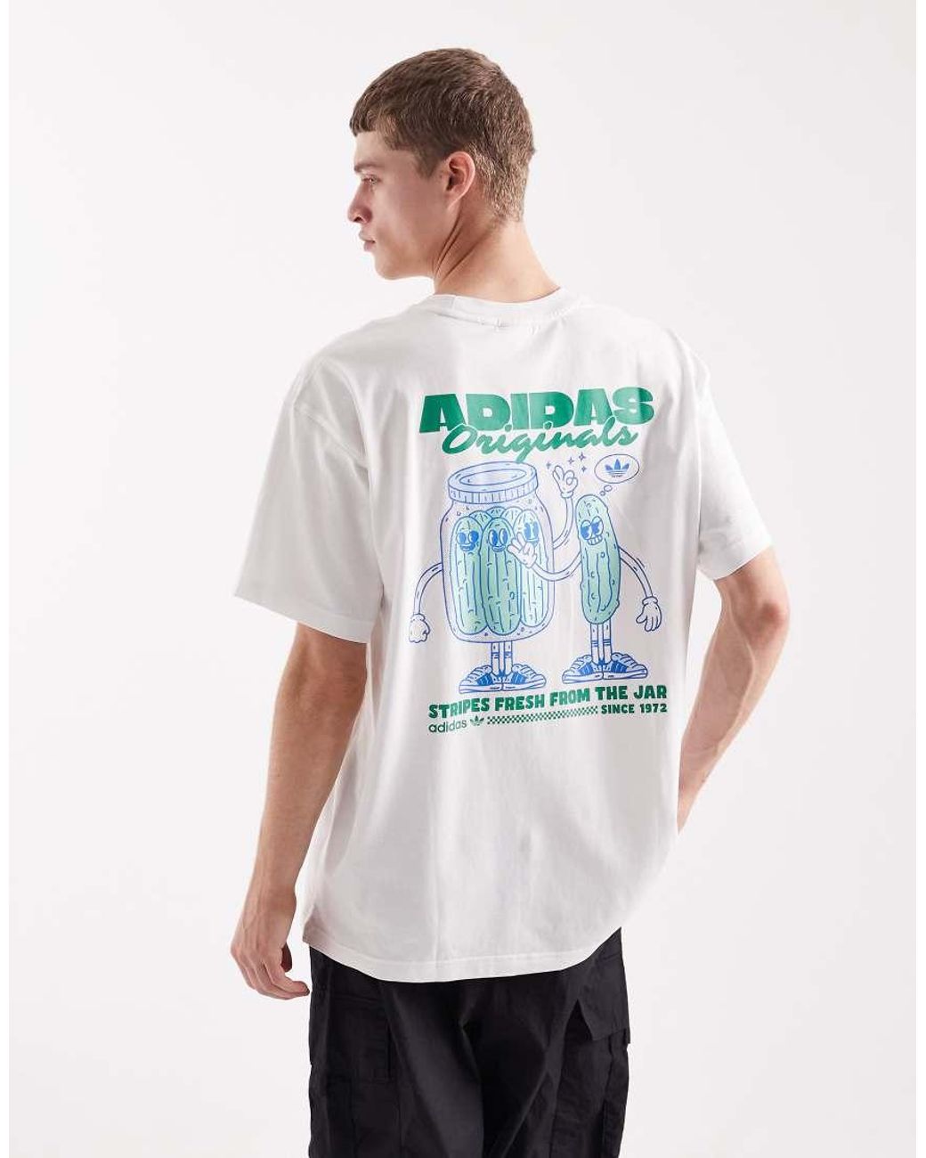 Adidas Originals White Pickle Graphic T-shirt
