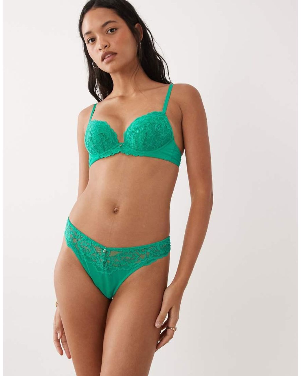 Ann Summers Green Sexy Lace Thong