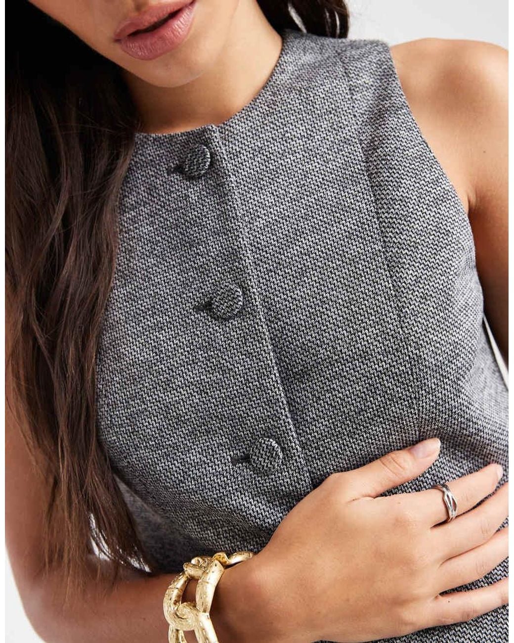 Vero Moda Blue Tailored Waistcoat
