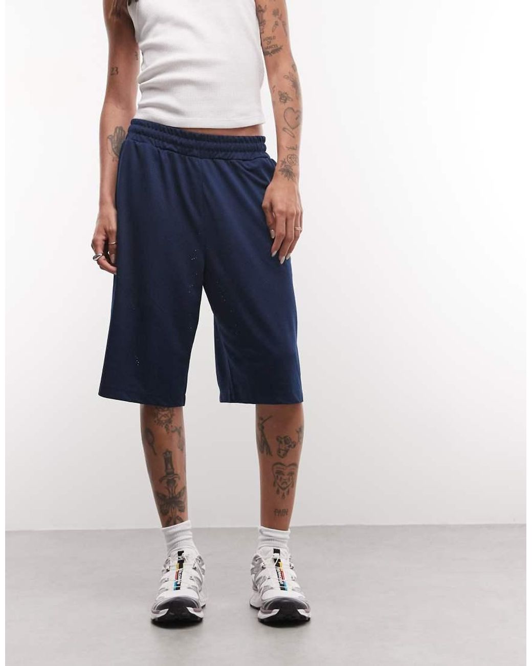 Collusion Blue Longline baggy Airtex Jorts