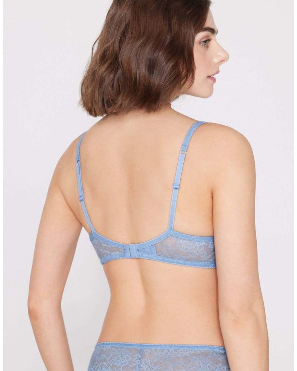 Tezenis Blue Wien Lace Slightly Padded Balconette Bra