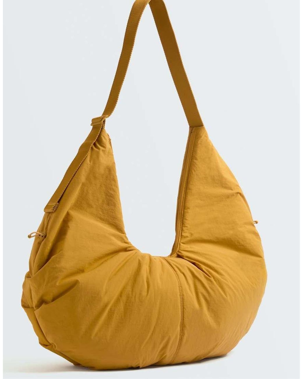 Oysho Metallic Gathered Shopper Bag