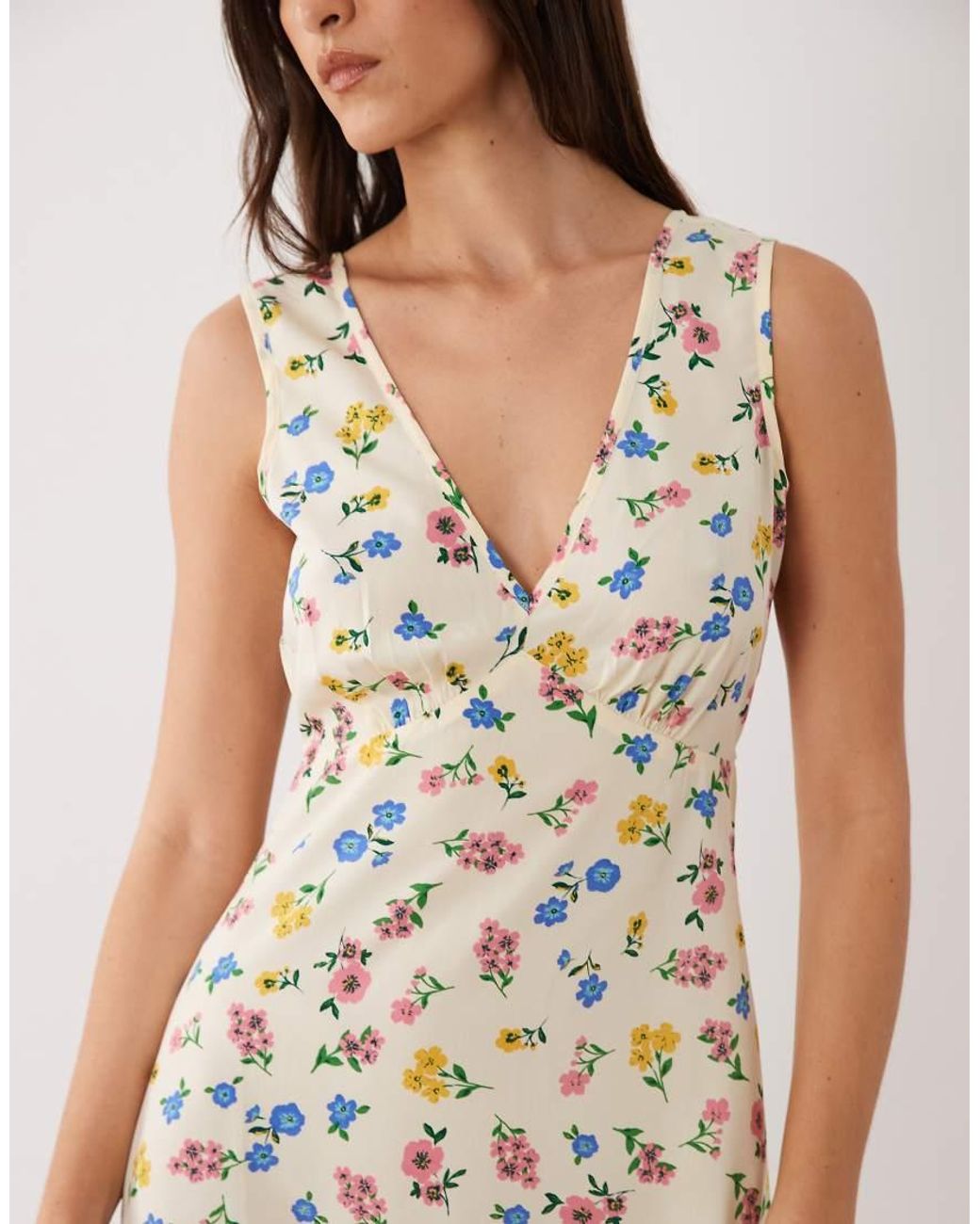 Wednesday's Girl White Wednesdays Girl V Neck Mini Dress