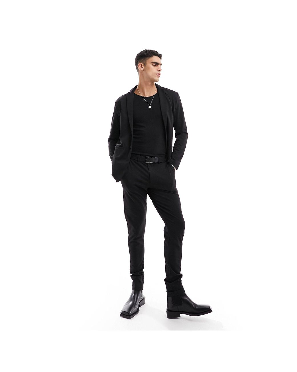 Premium - costume ajusté en jersey avec veste et pantalon Jack & Jones pour  homme en coloris Noir | Lyst