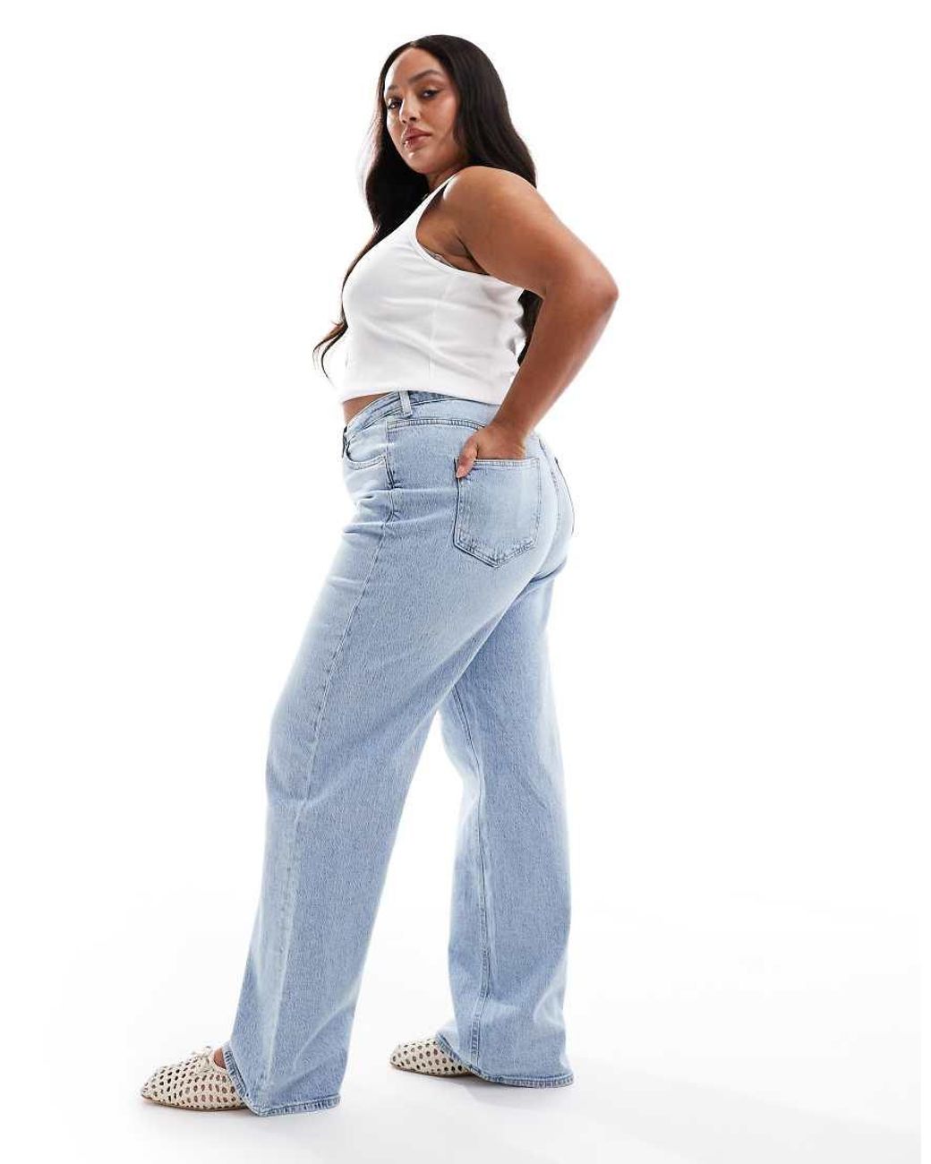 Vero Moda Blue Tessa Wide Leg Jeans
