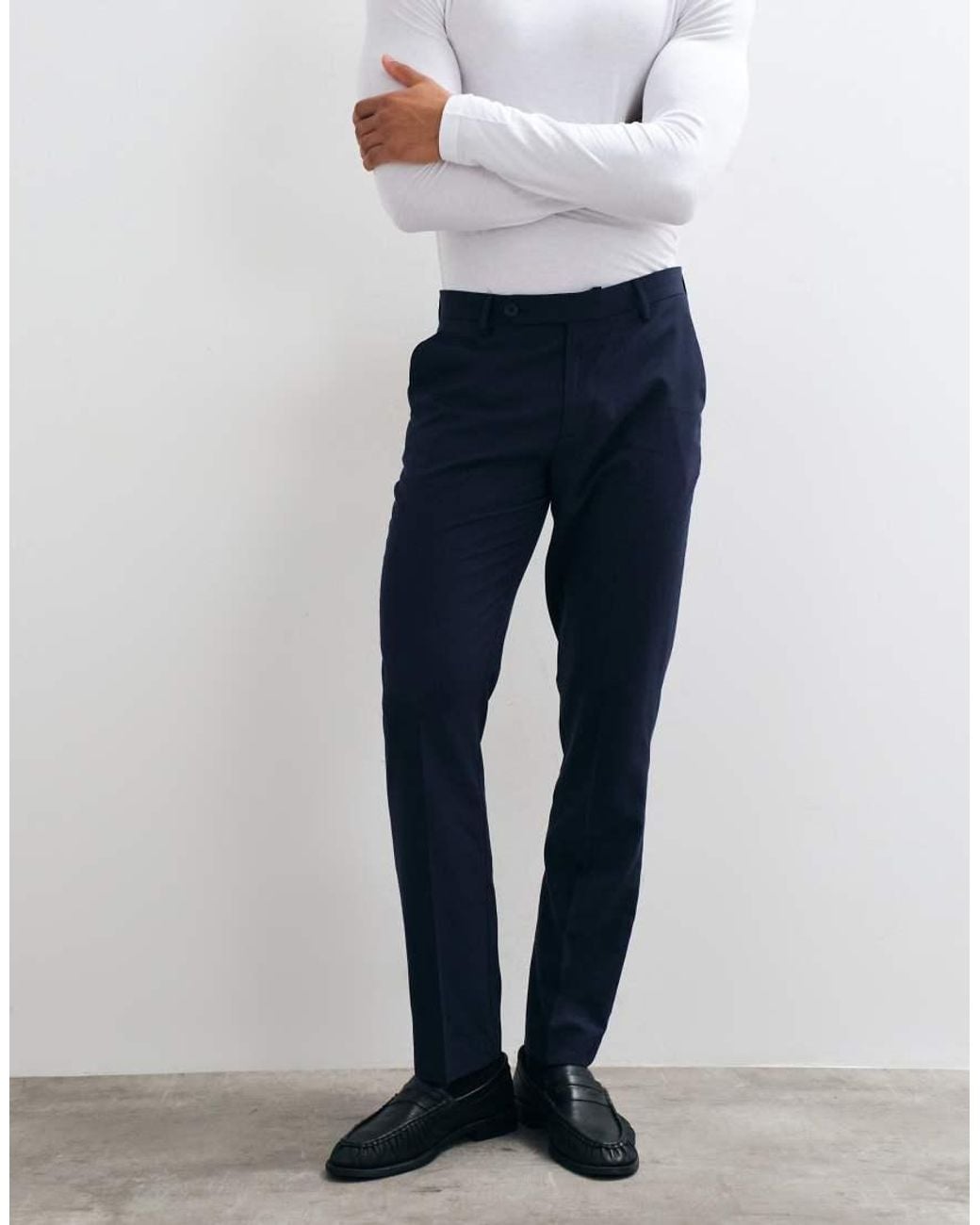 ASOS Blue Slim Suit Pant for men