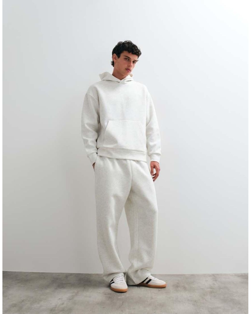 Jack & Jones White Loose Fit Heavy Weight joggers for men
