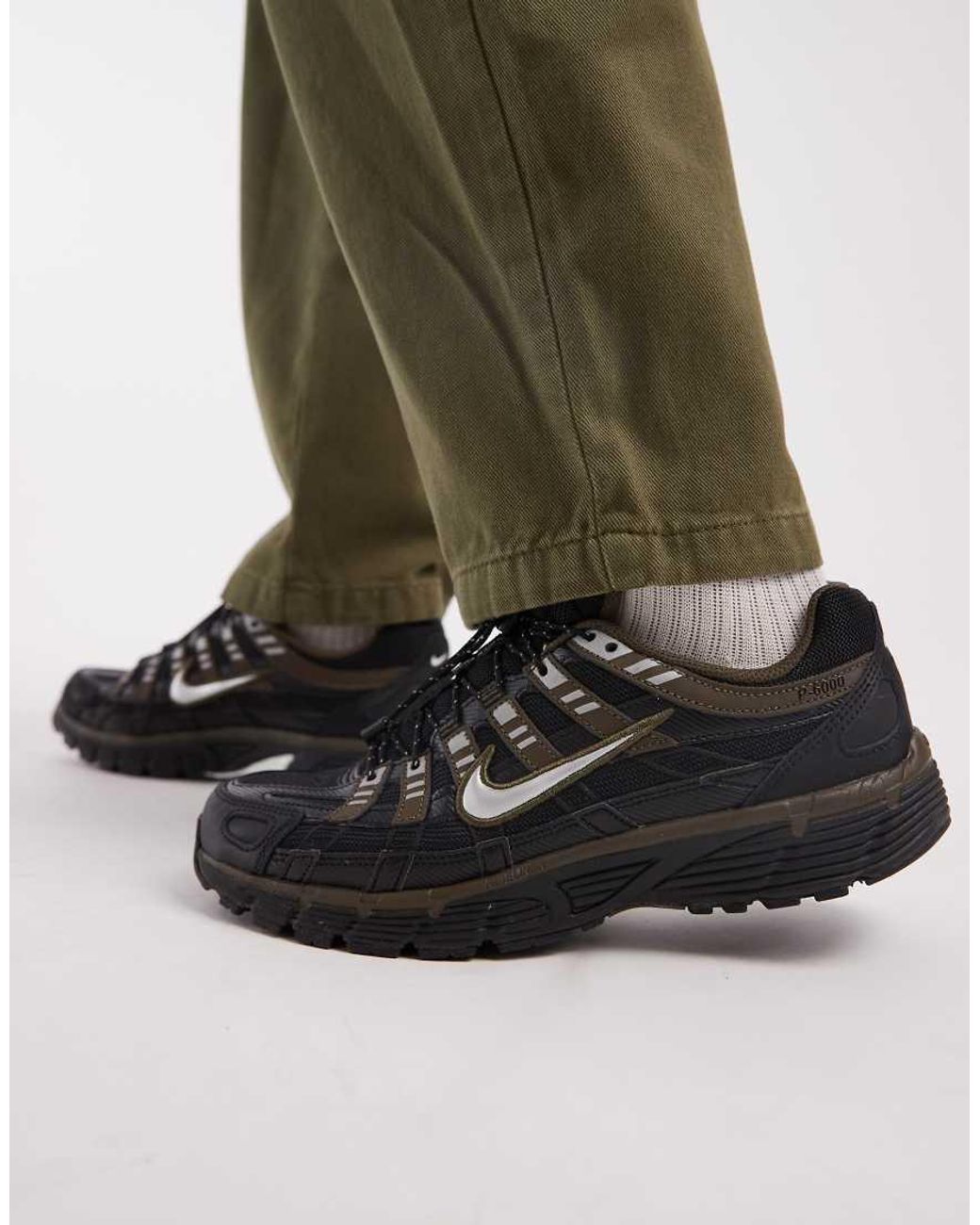 Nike Green P-6000 Utility Trainers With Speed Lace for men