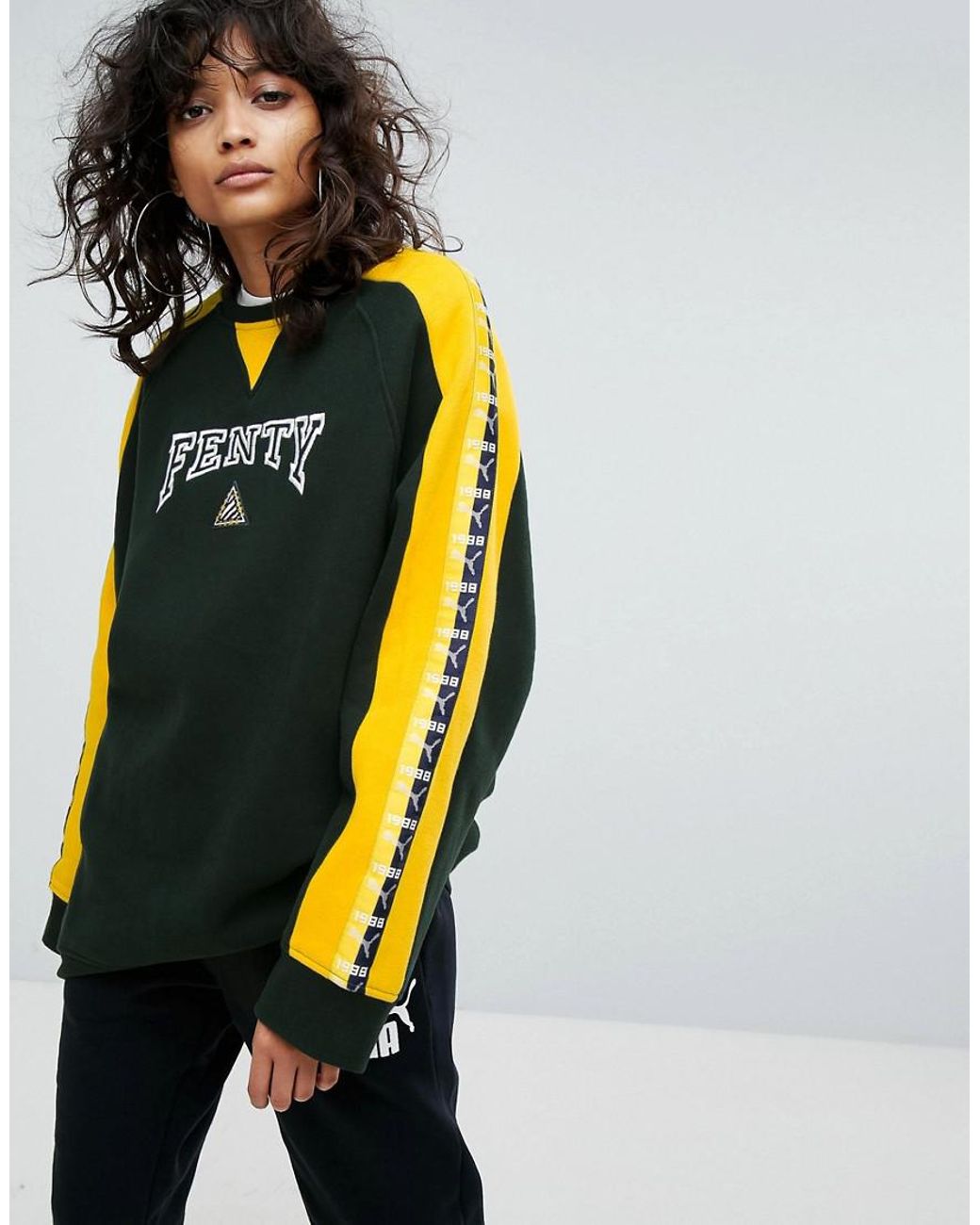 PUMA X Fenty Crew Neck Pullover With Taping | Lyst UK