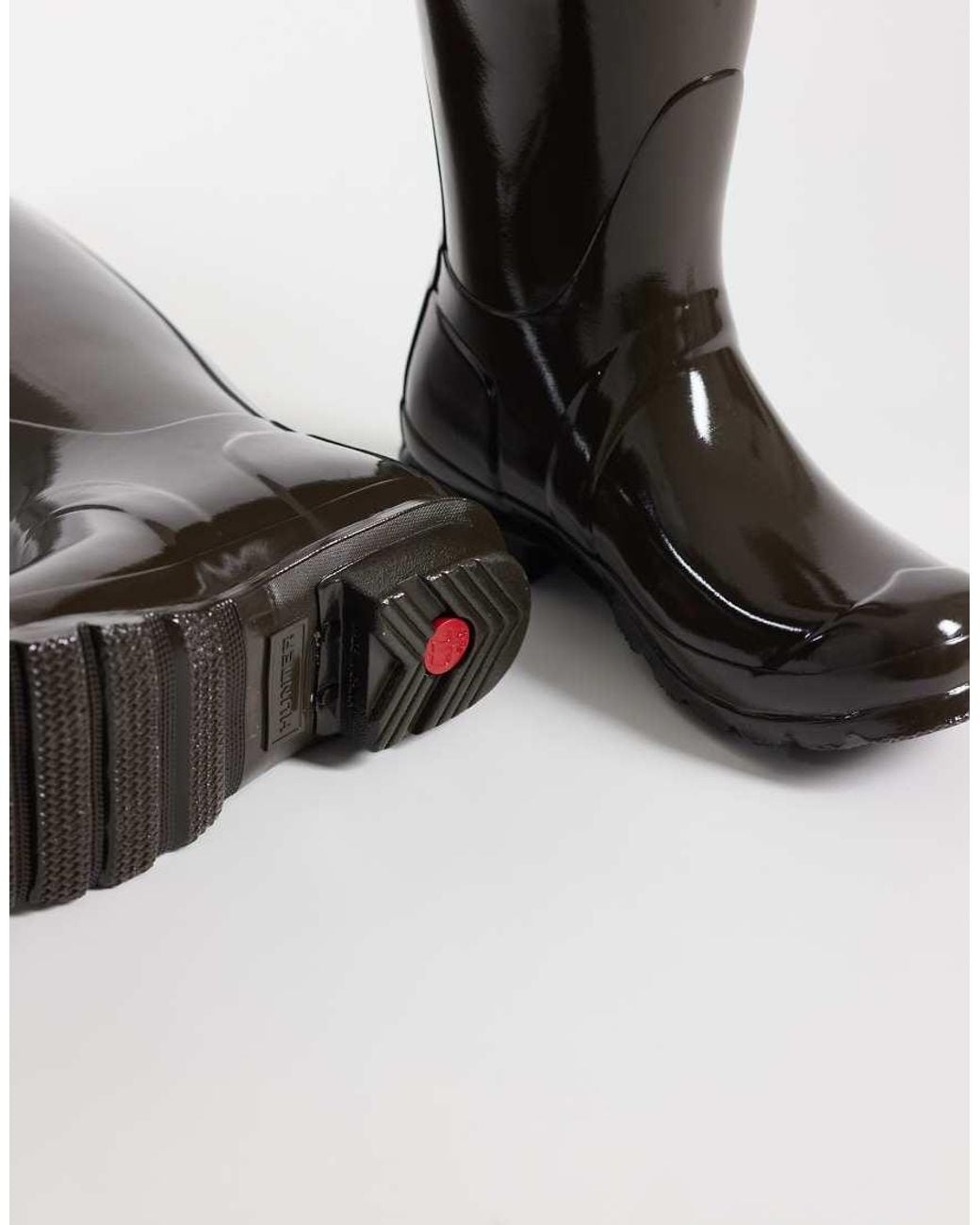Hunter Black Original Tall Gloss Wellington Boots