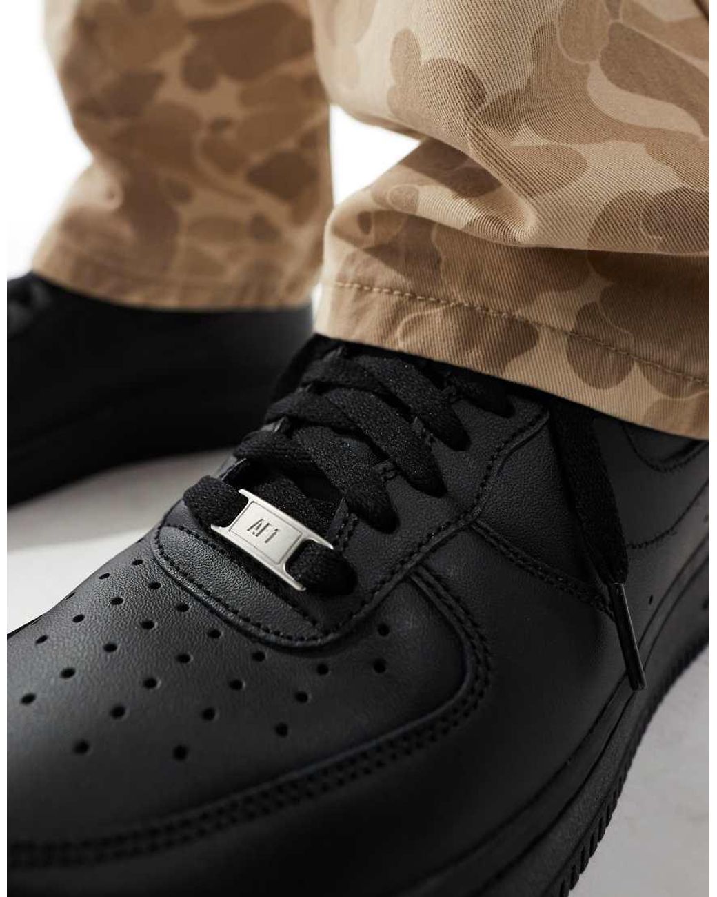 Nike Black Air Force 1 '07 Trainers for men
