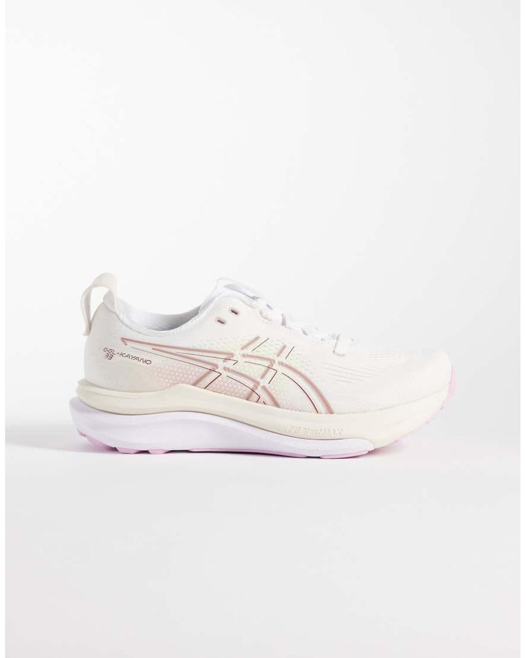 Asics White Gel-Kayano 33 Running Trainers