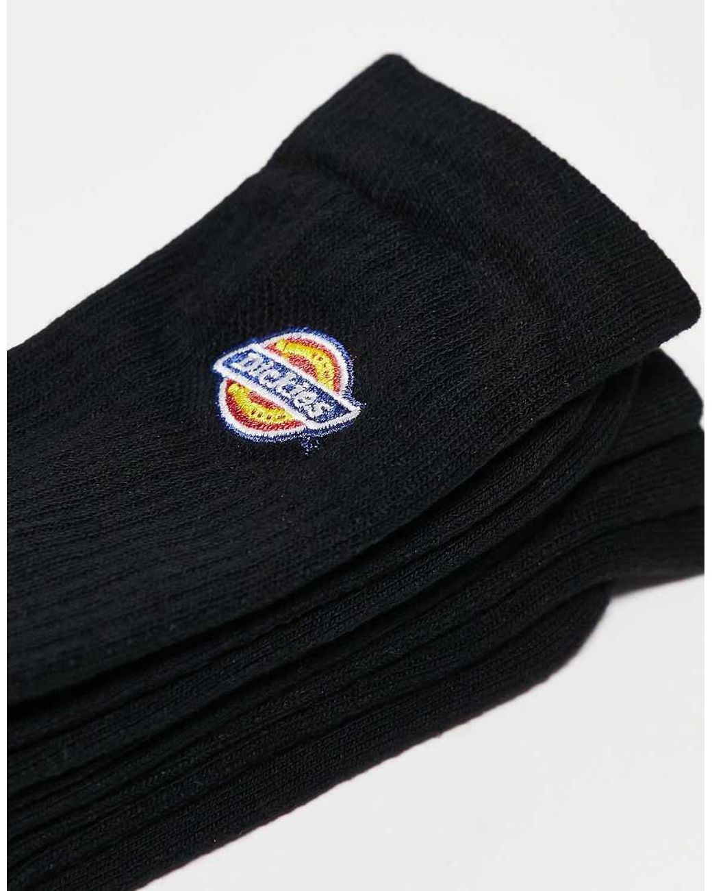 Dickies Black Valley Grove 3 Pack Crew Socks for men