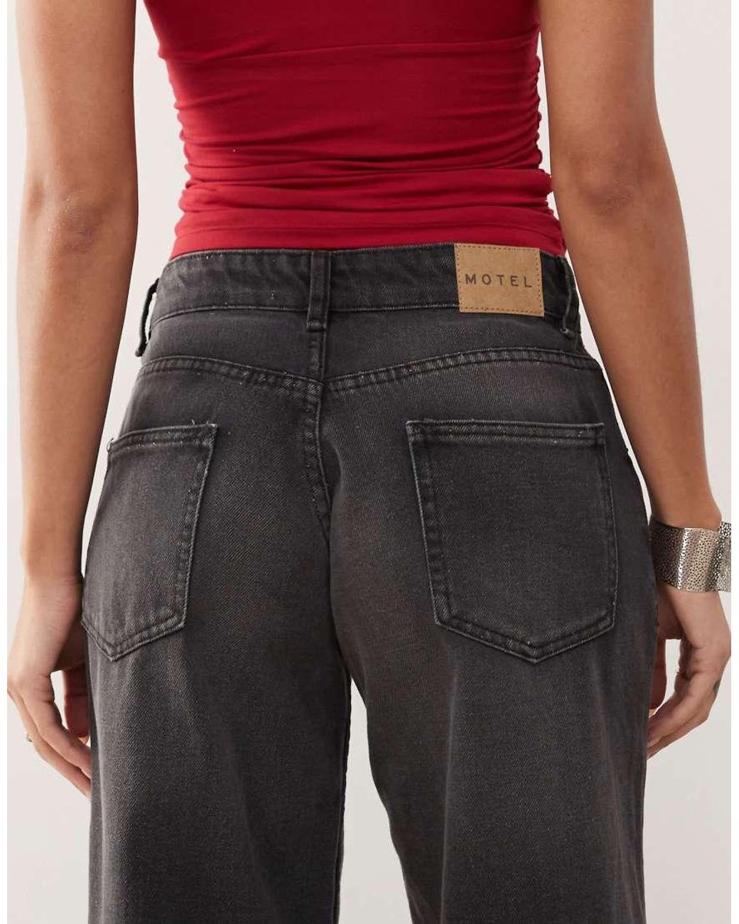 Motel Multicolor Roomy Extra Wide Low Rise Jeans