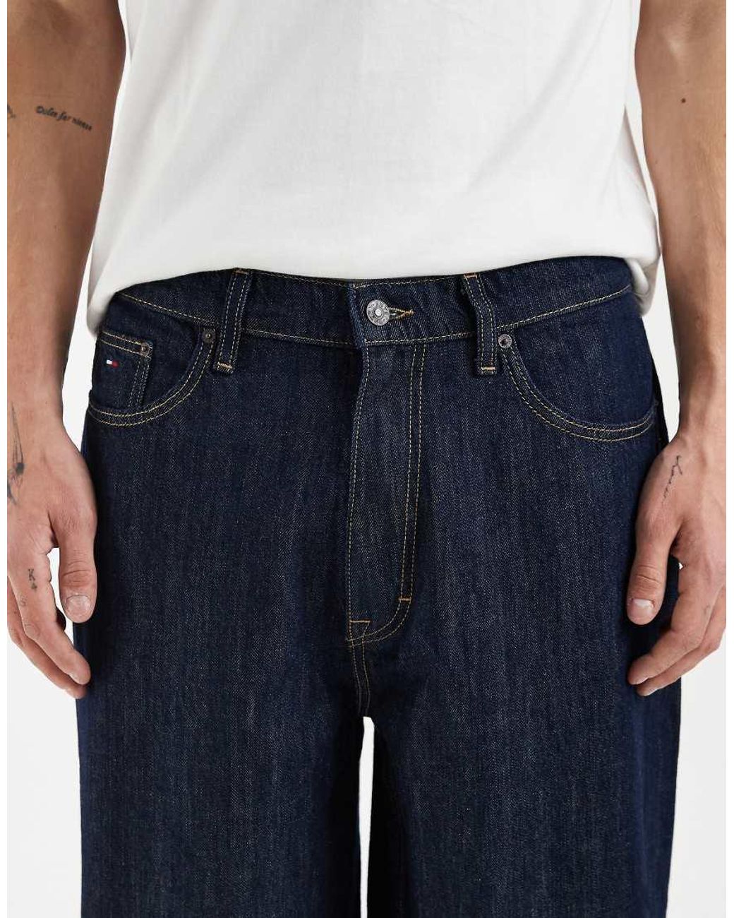 Tommy Hilfiger Blue Theo Baggy Denim Shorts for men