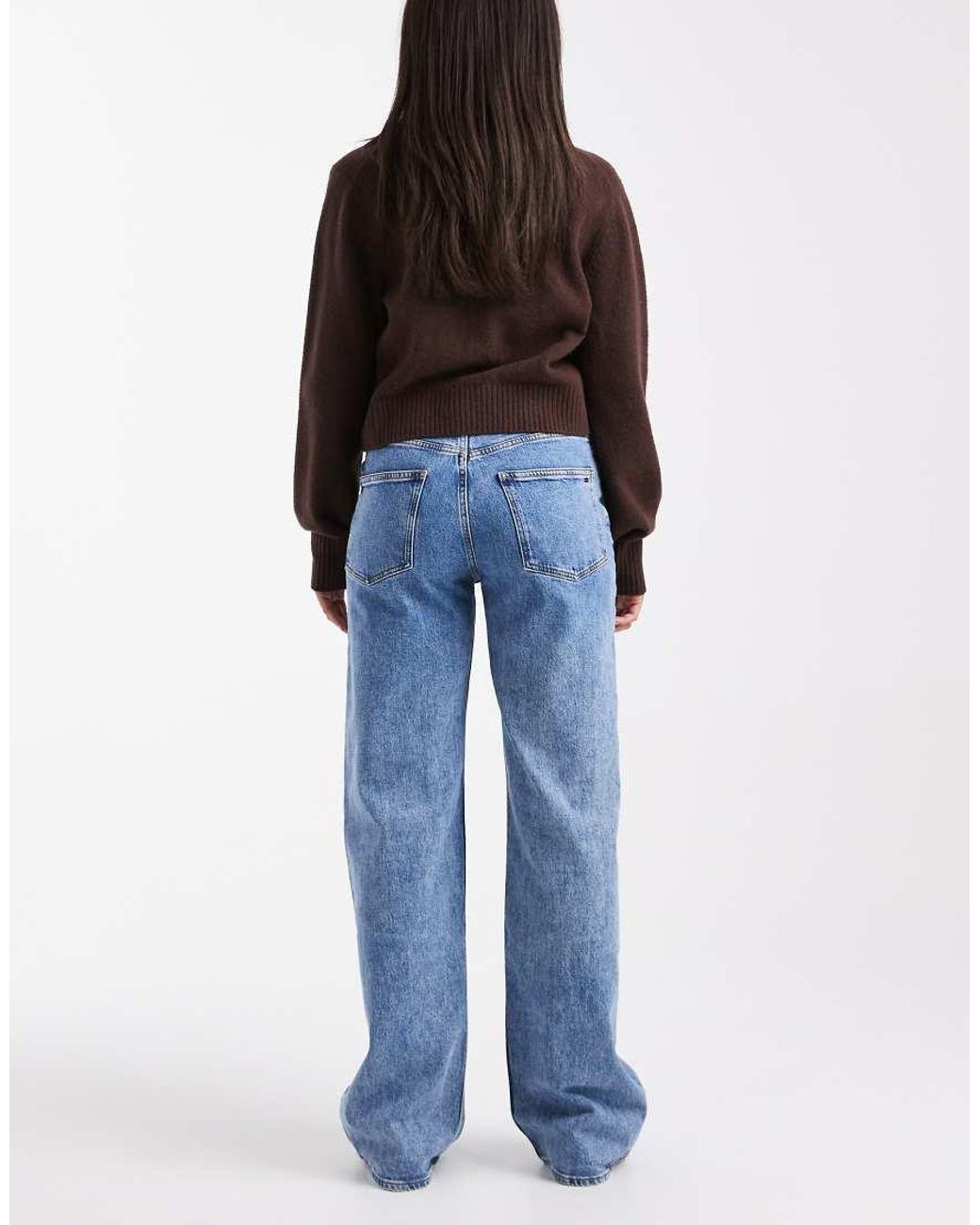 Tommy Hilfiger Blue Mia Mid Rise Relaxed Straight Leg Jeans