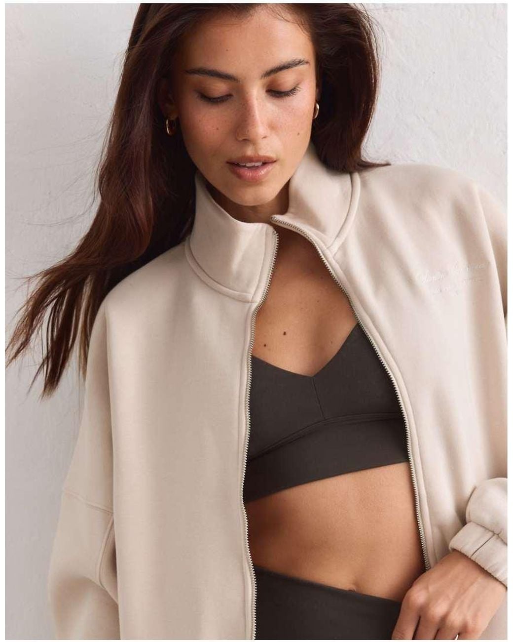 Aim'n Natural Sand Script Zip Jacket