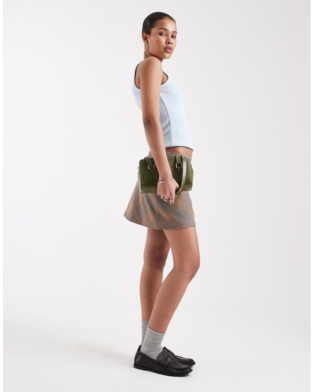 JJXX White Frida Ribbed Vest Top