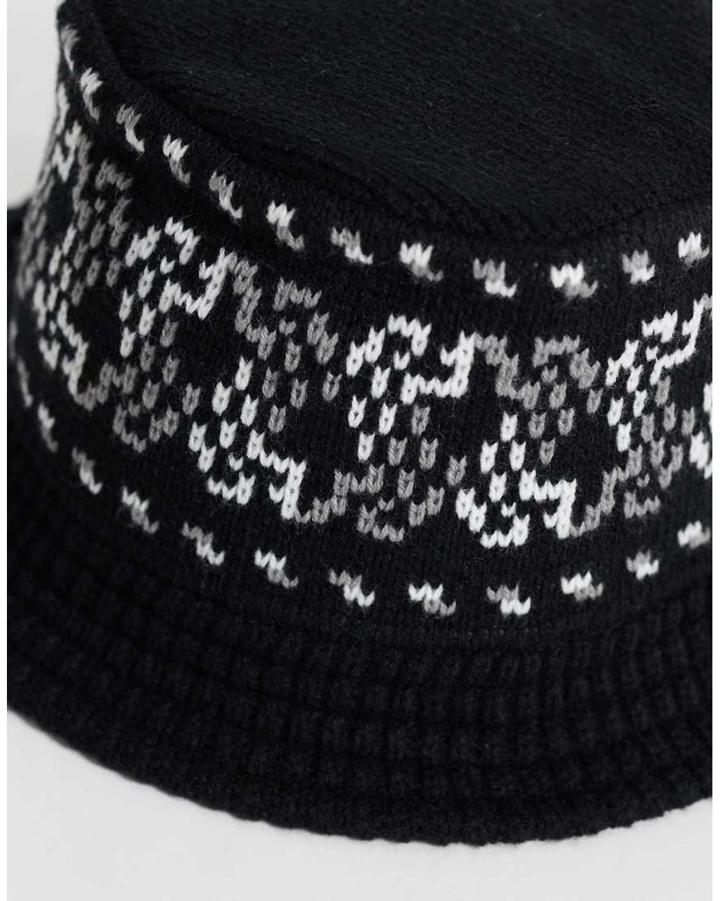 Carhartt Black Bricky Man Knitted Bucket Hat