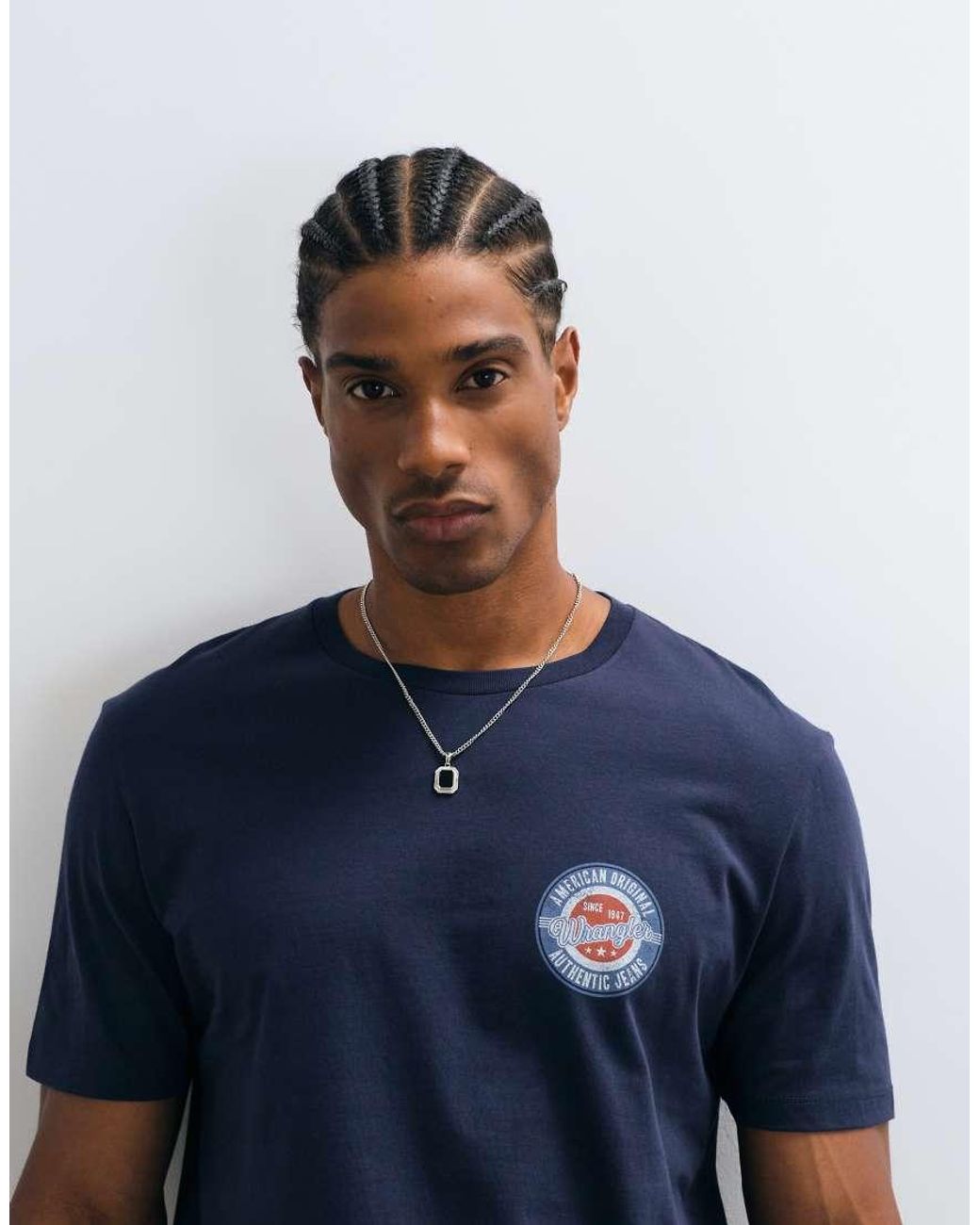 Wrangler Blue Small Americana Tee for men
