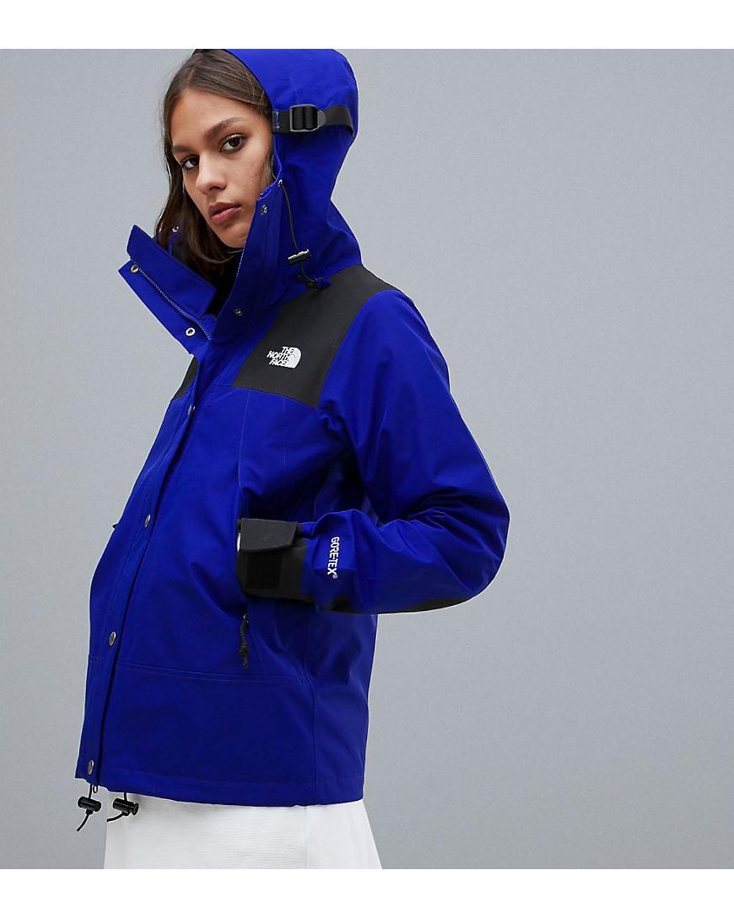 The North Face Womens 1990 Mountain Jacket Gtx In Blue | Lyst