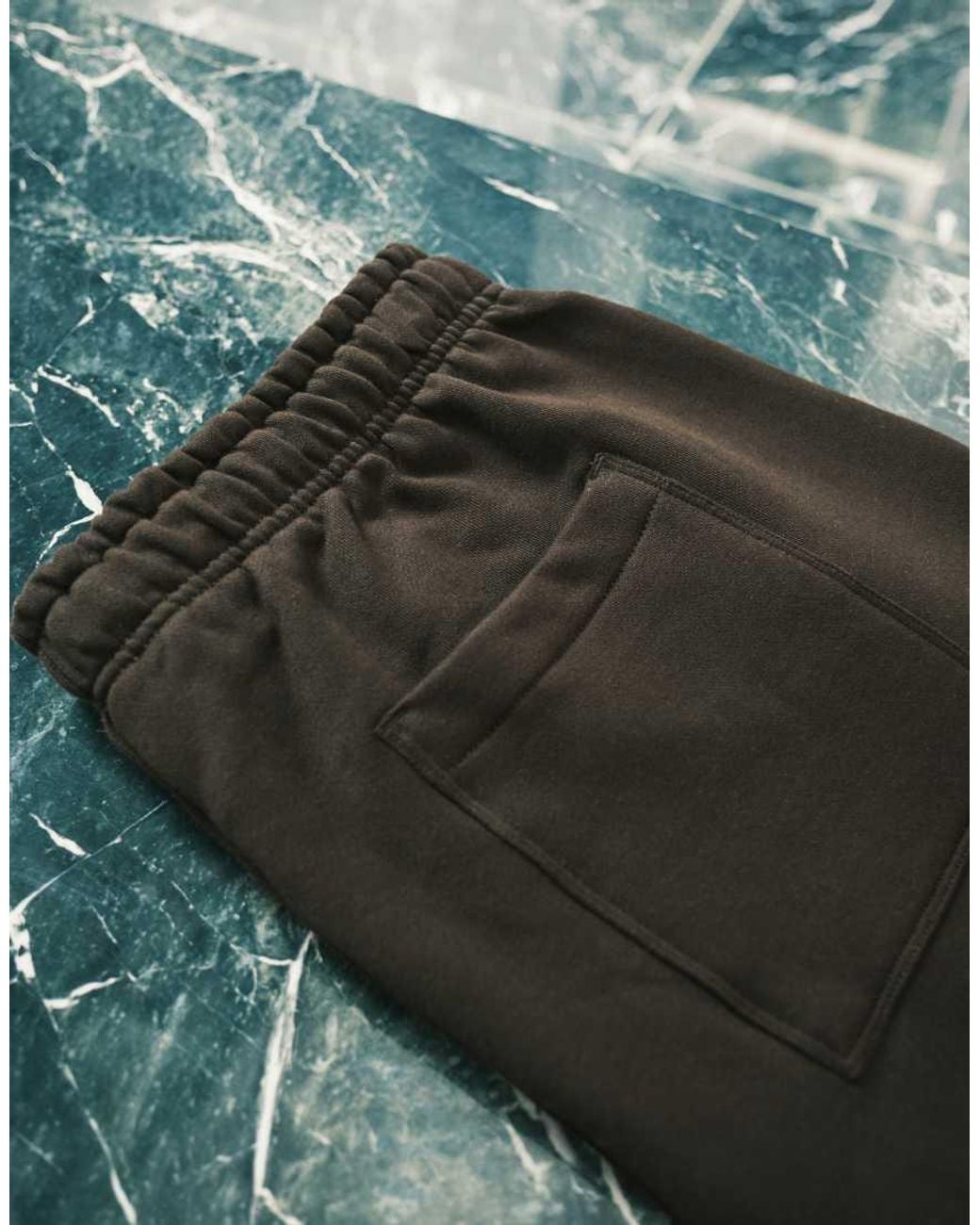 ASOS Black Premium Heavyweight Cuffed Jogger for men