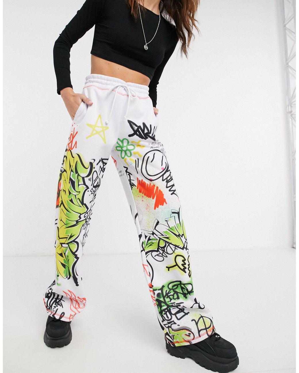 Jaded London Relaxed Wide Leg Trackies 