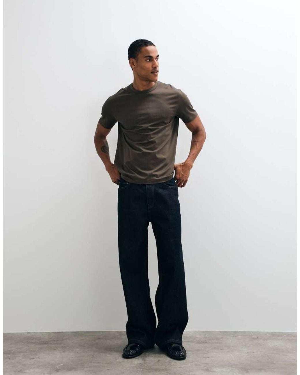 Gant Brown Pima T-shirt for men