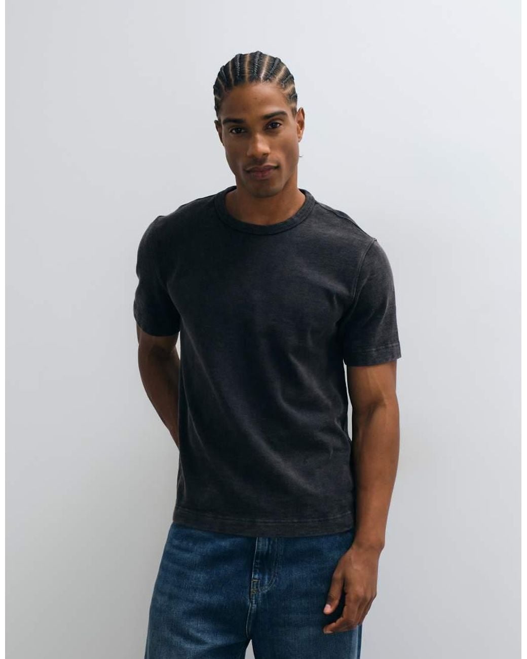 Abercrombie & Fitch Black Heavyweight Short Sleeve T-Shirt for men