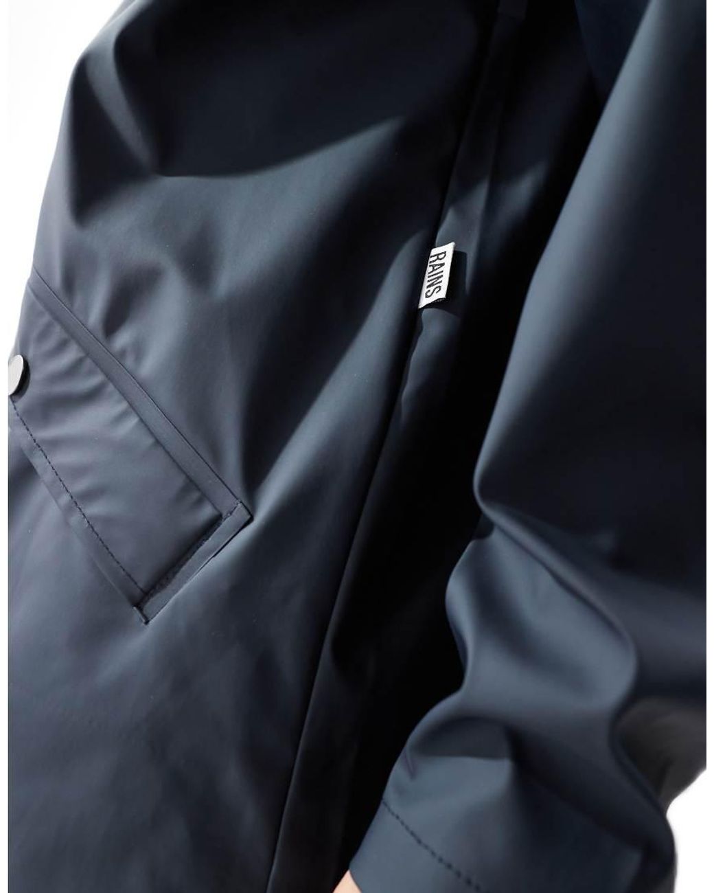 Rains Blue 12010 Waterproof Short Jacket for men