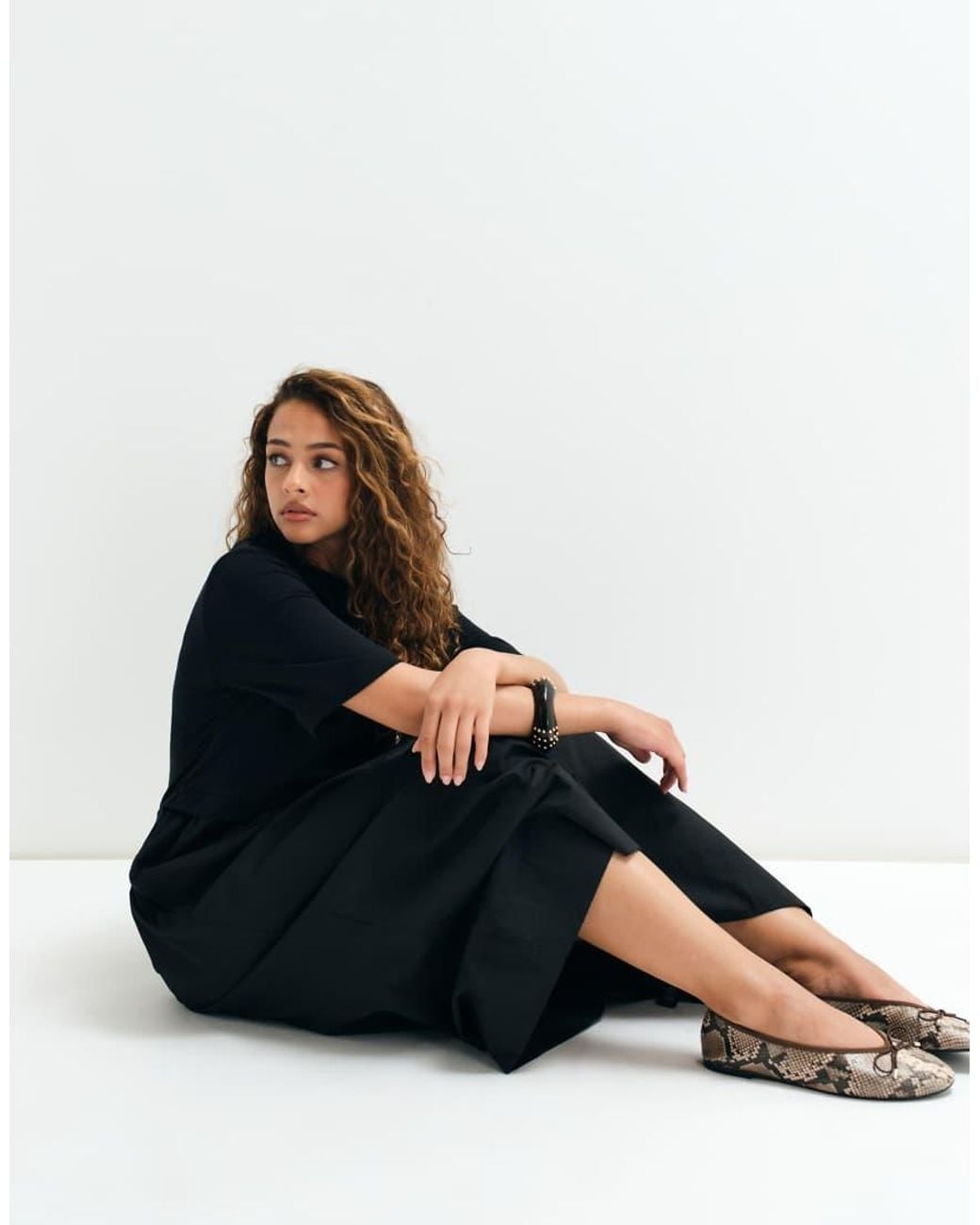 ASOS Blue Asos Adaptive Jersey Hybrid T-shirt Midi Dress