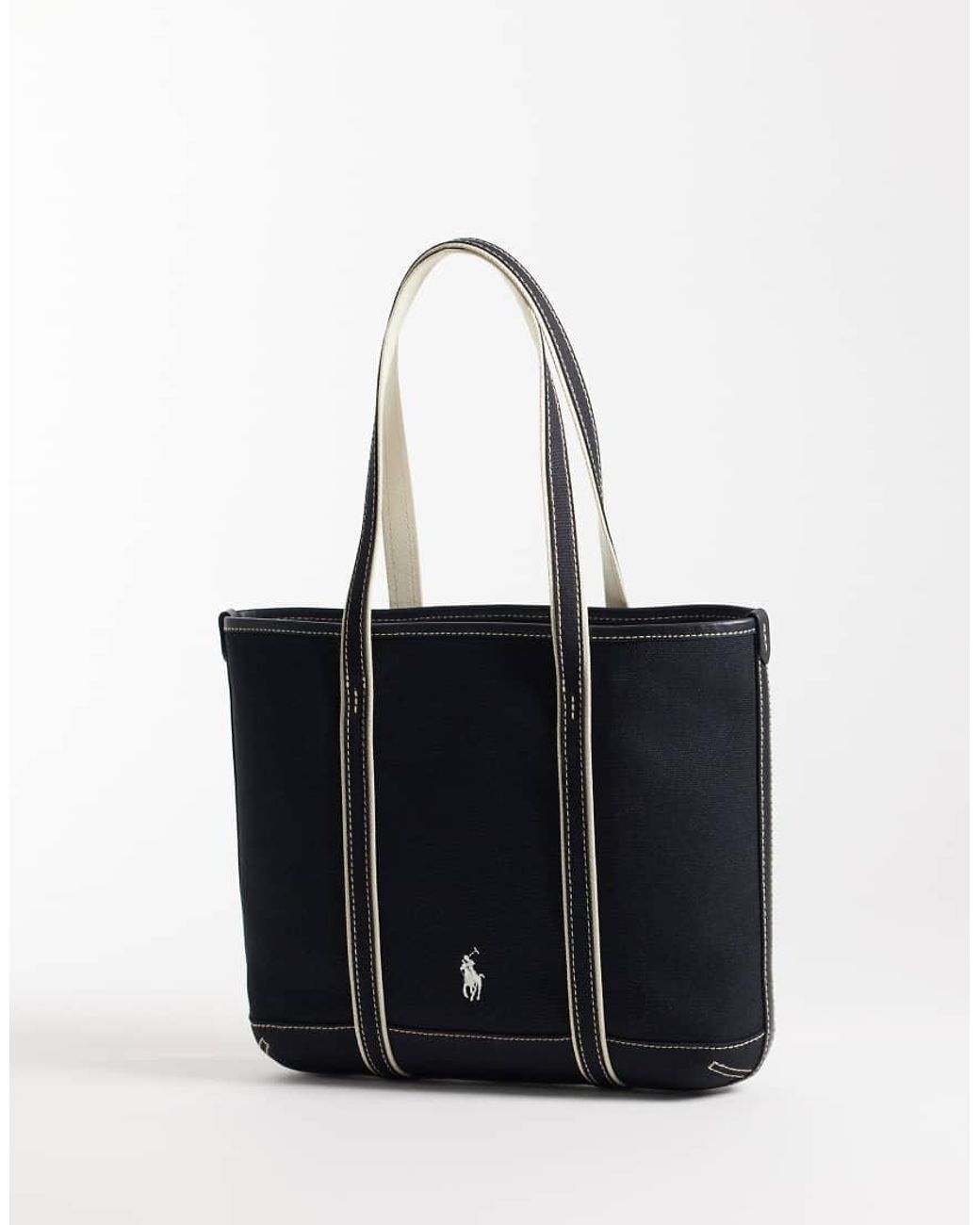Polo Ralph Lauren Black Bear Print Small Tote Bag