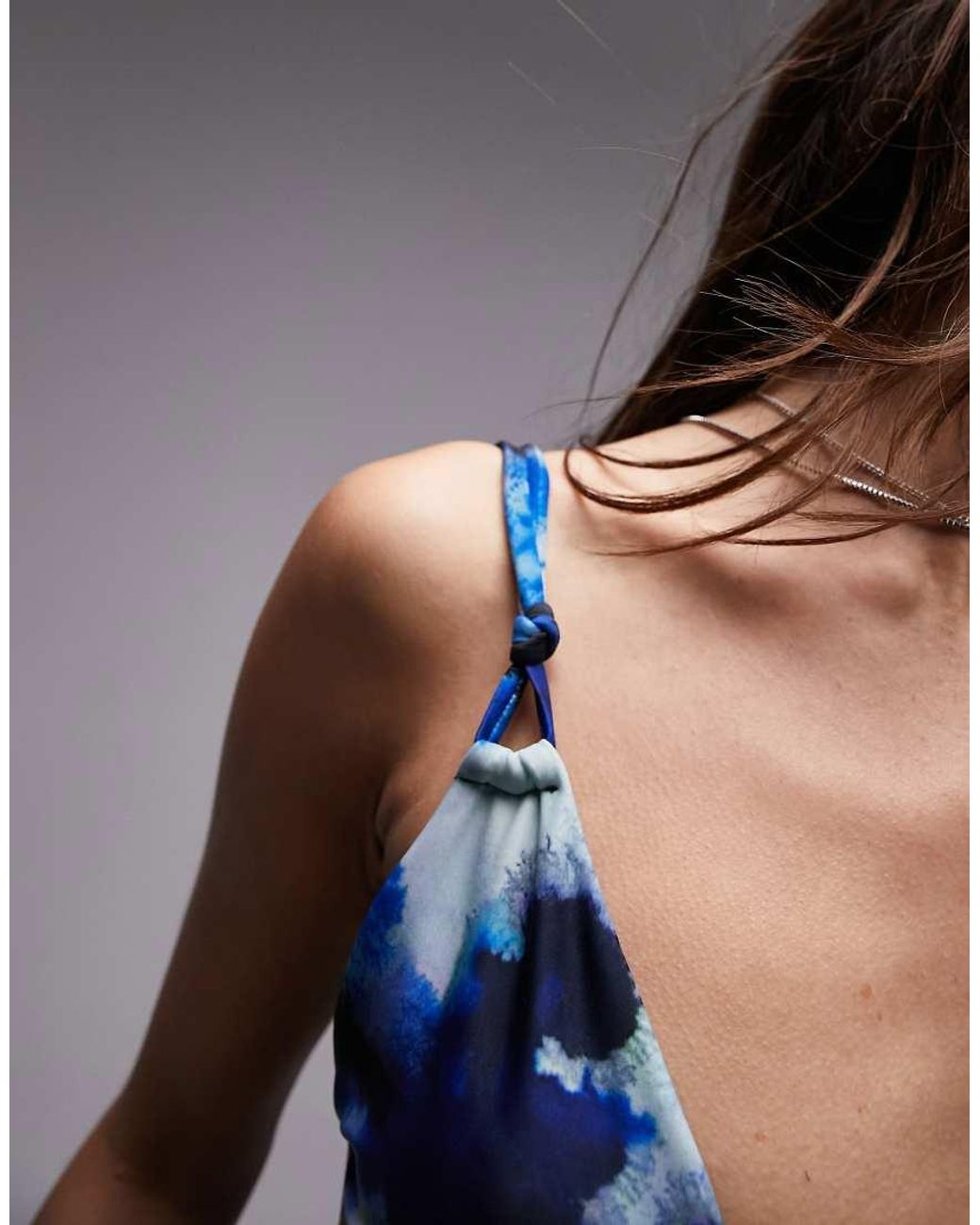 TOPSHOP Black Mix And Match Triangle Bikini Top With Knot Detail